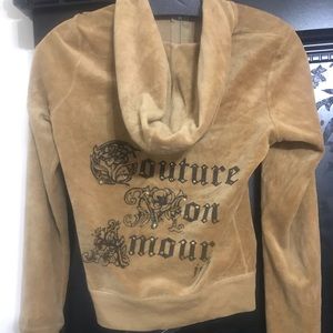 Juicy couture velour track jacket size small CUTE
